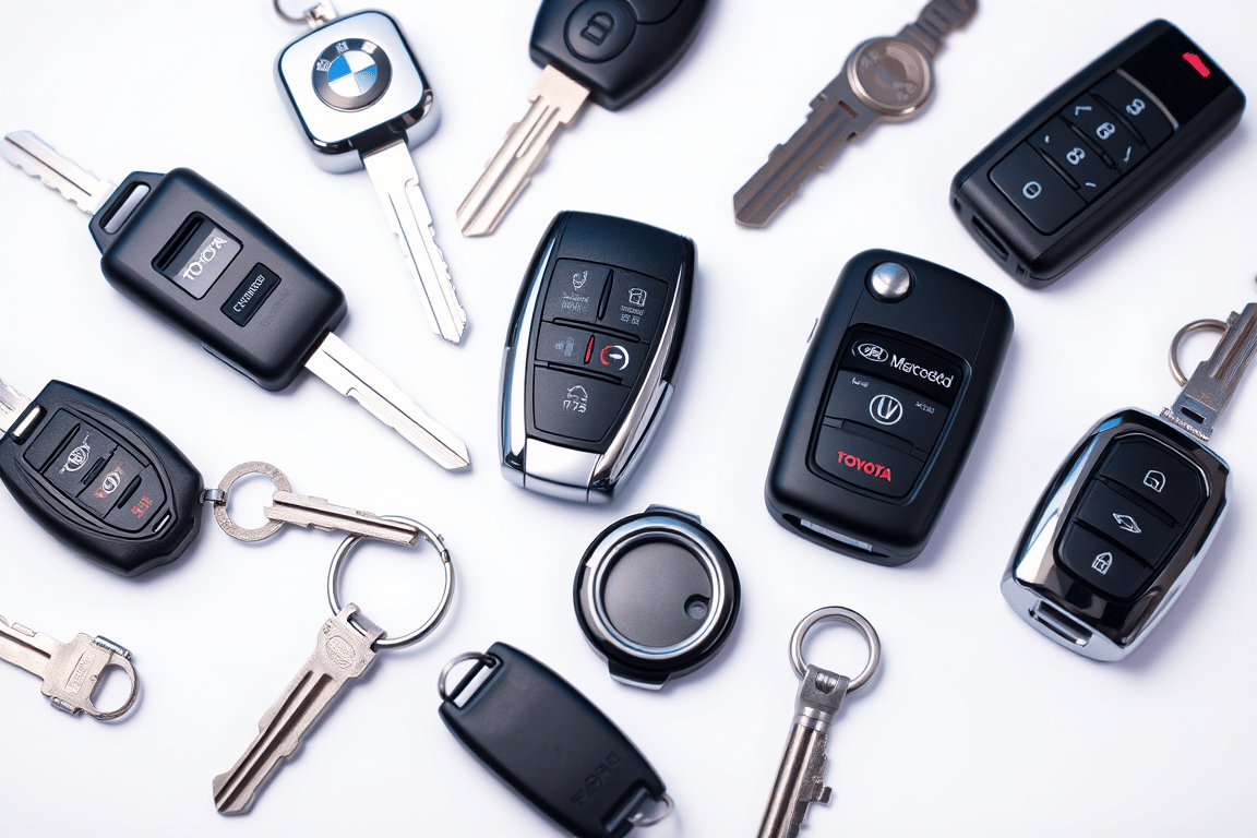 Various car key types