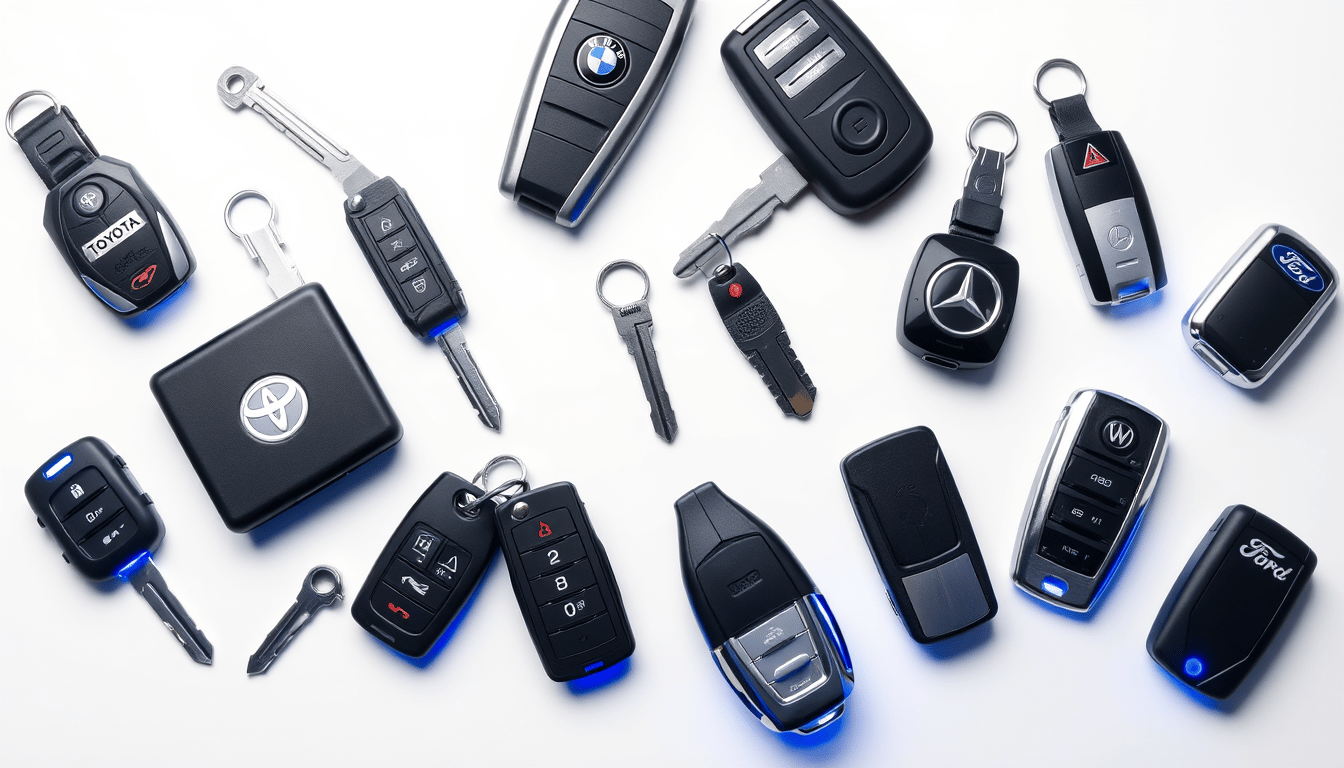 Various car key types