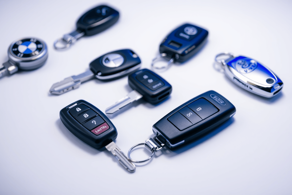 Collection of car transponder keys