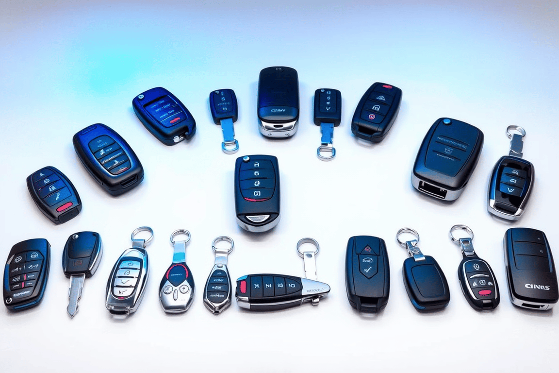 Car key fobs collection