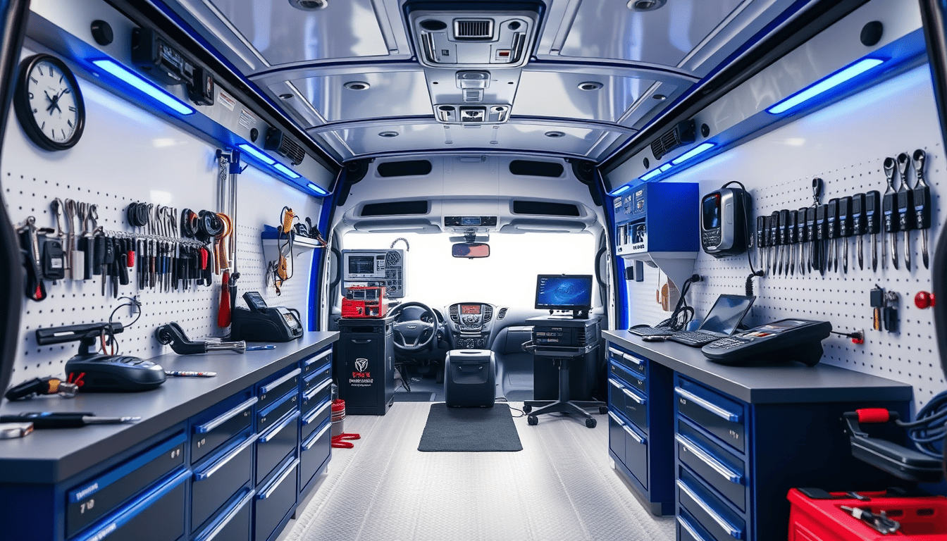 Mobile locksmith workshop
